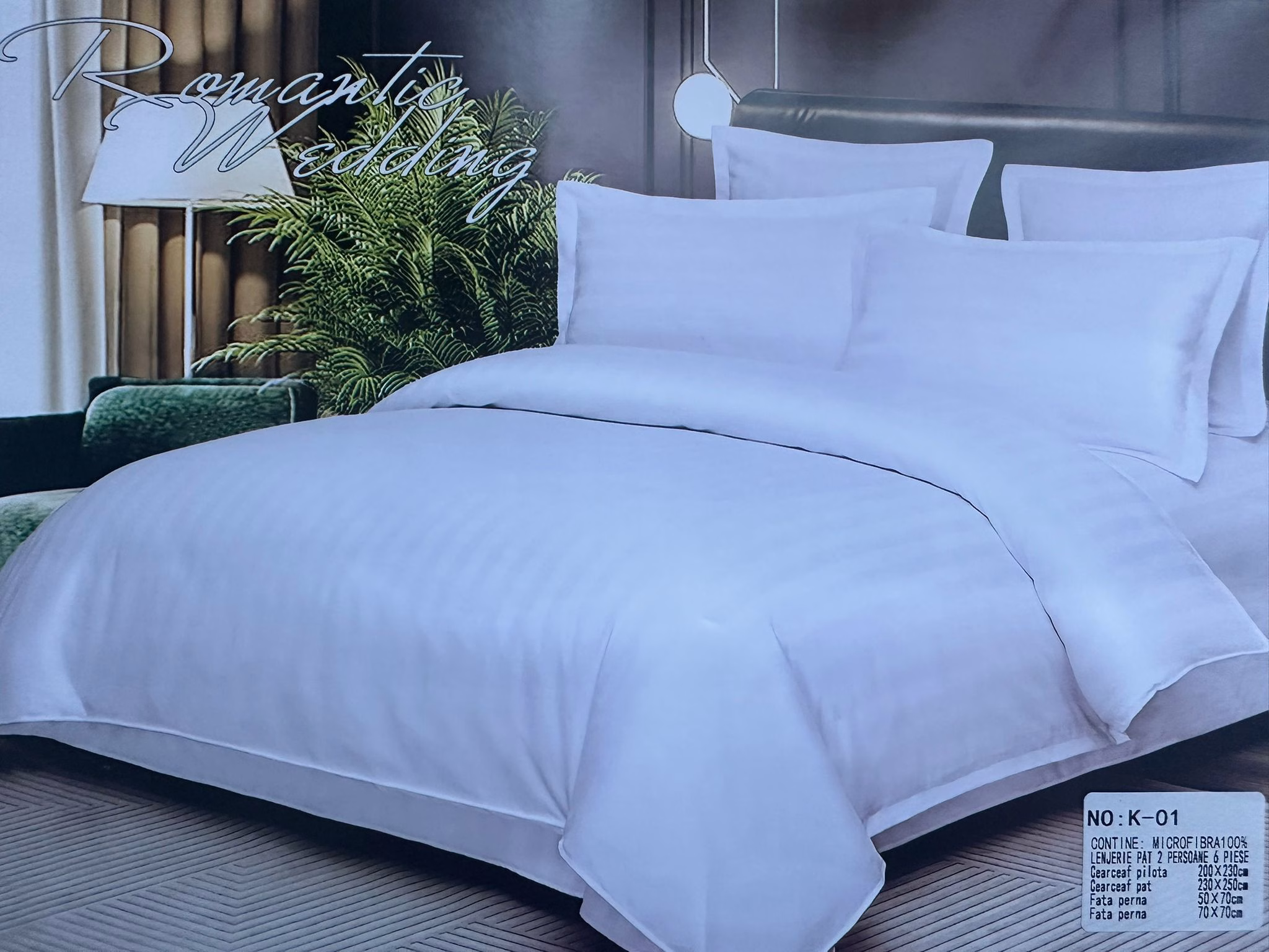 Lenjerie hoteliera premium din damasc, bumbac 100%, alb, 150×220 1 IMG 20250919 WA0043